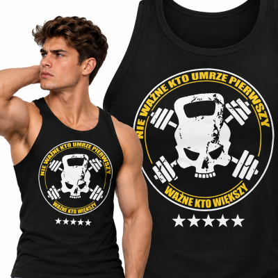 TANK TOP NA SIŁOWNIĘ NIE WAŻNE KTO